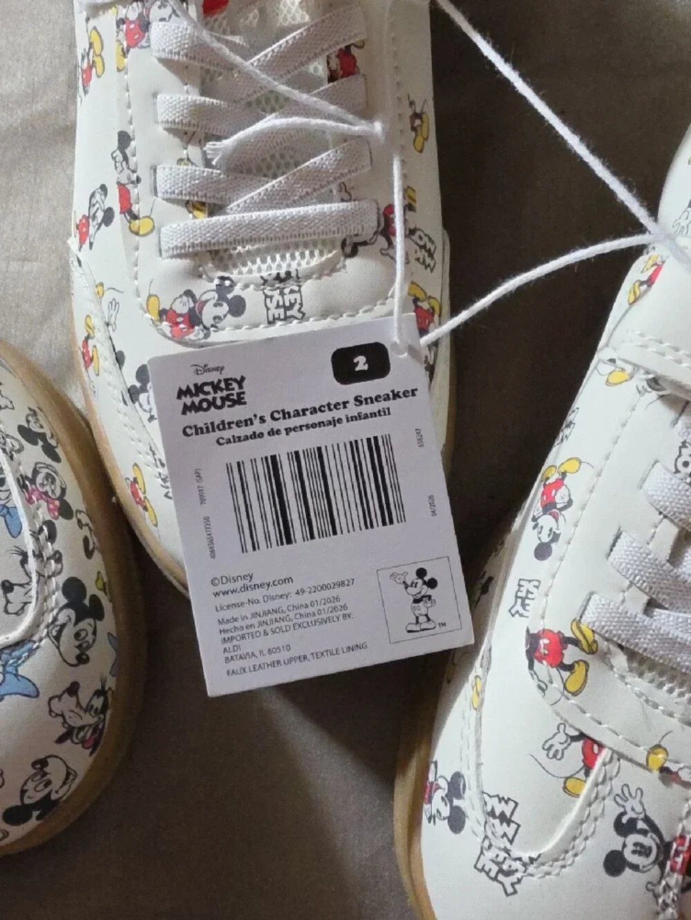 Disney kids sneakers